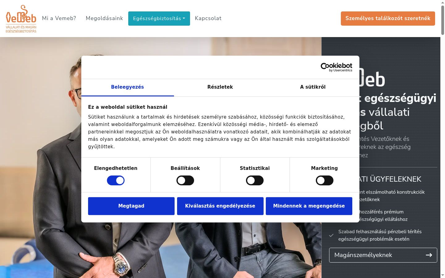 Ekraanipilt nõusolekubännerist, mida näidati enne mis tahes suhtlust