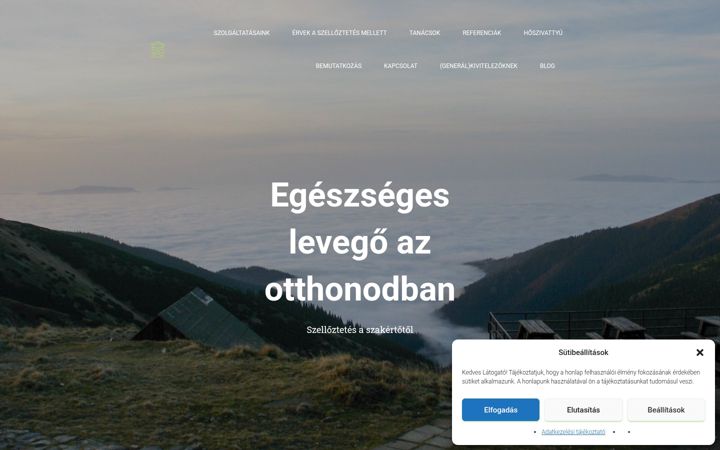 Screenshot ta' egeszsegeslevego.hu