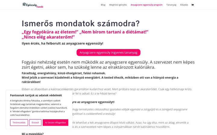 Captura de ecrã de egeszsegtanoda.hu