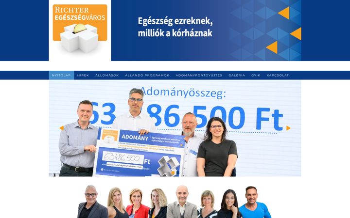 Screenshot of egeszsegvaros.hu