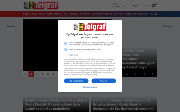 Screenshot of egetelgraf.com