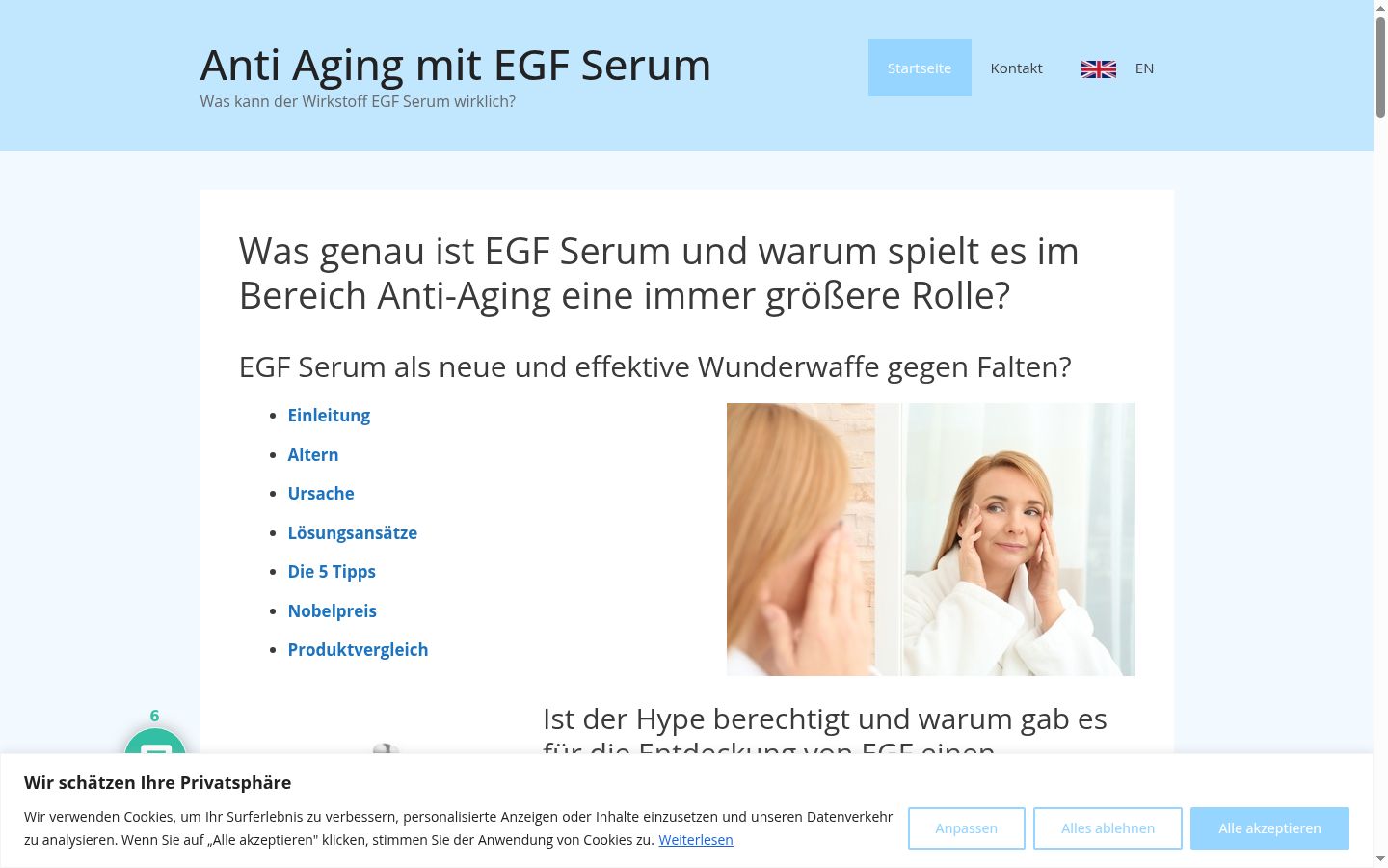 Screenshot tal-banner tal-kunsens muri qabel kwalunkwe interazzjoni