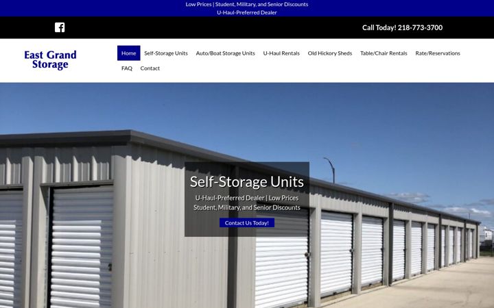 Screenshot of egfstorage.com
