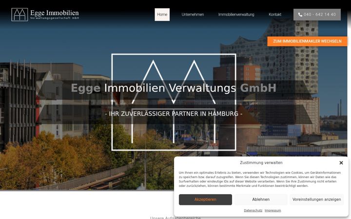 Screenshot of egge-immobilien.de