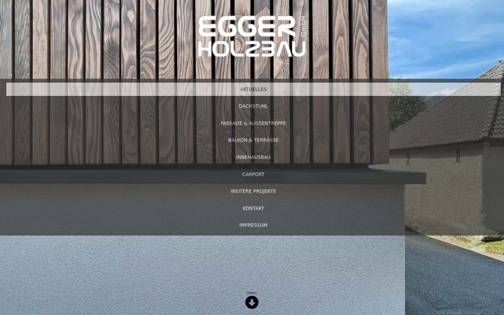 Captura de ecrã de egger-holzbau.at