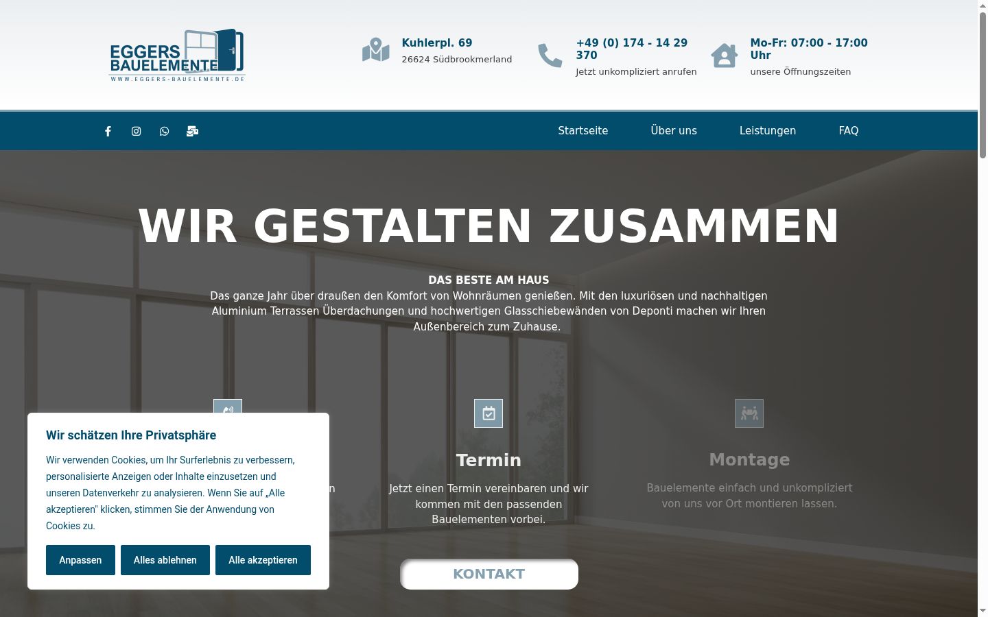 Screenshot tal-banner tal-kunsens muri qabel kwalunkwe interazzjoni