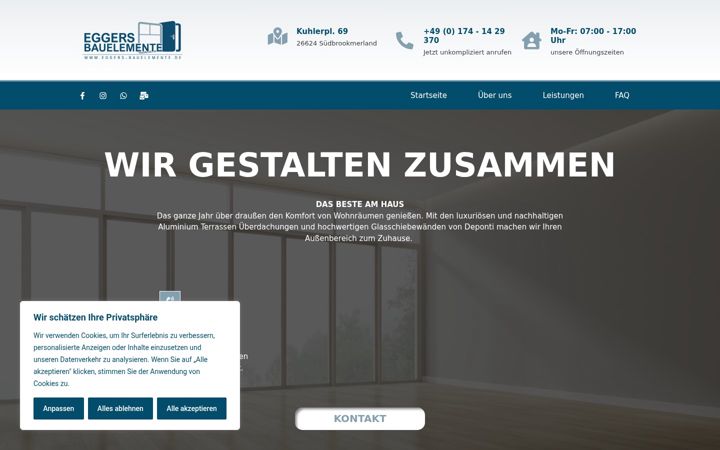Screenshot of eggers-bauelemente.de