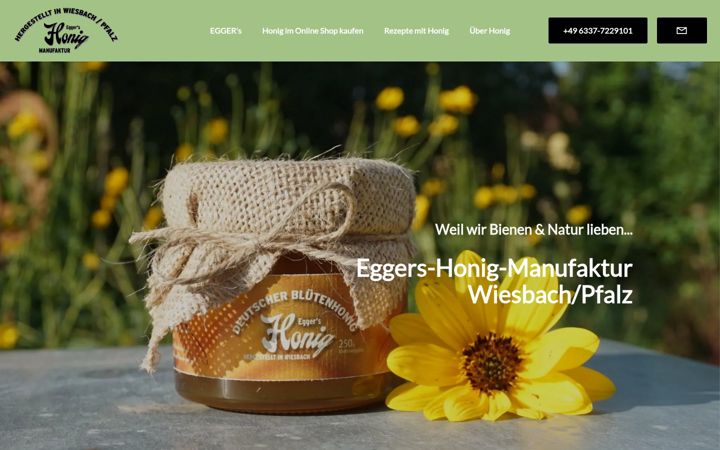 Zrzut ekranu eggers-honig-manufaktur.de