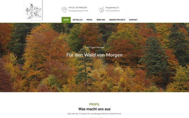 Screenshot of eggersberger-forst.de