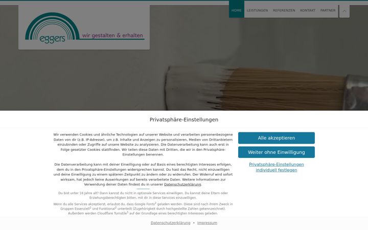 Screenshot of eggersmaler.de