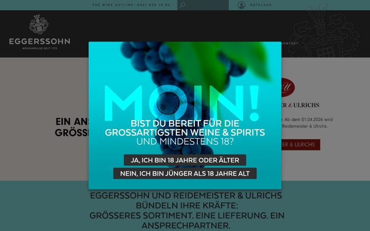 Screenshot of eggerssohn.com