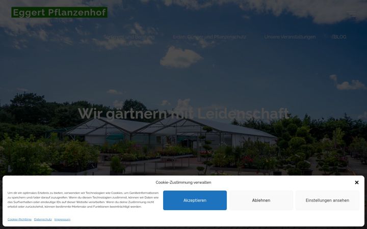 Screenshot of eggert-pflanzenhof.de