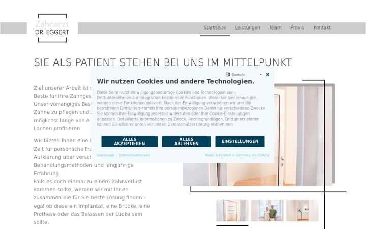 Screenshot of eggert-zahnarzt.de
