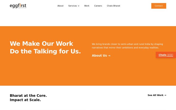 Screenshot of eggfirst.com