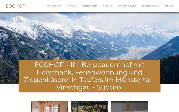 Screenshot of egghof-suedtirol.com