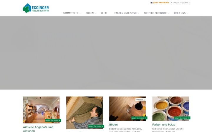 Screenshot of egginger-naturbaustoffe.de