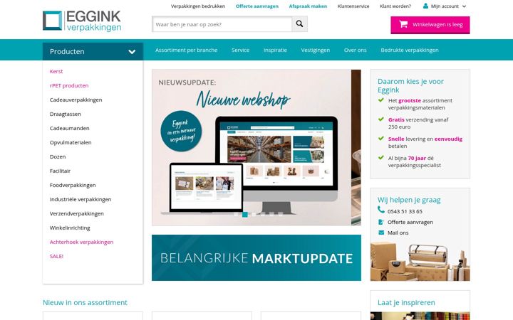 Screenshot ta' eggink-verpakkingen.nl