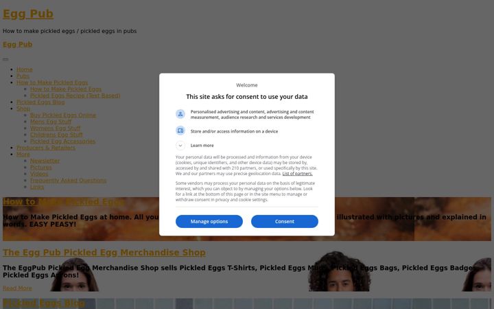Screenshot of eggpub.com