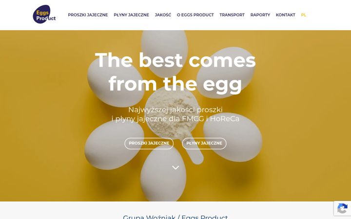Snímek obrazovky eggsproduct.pl