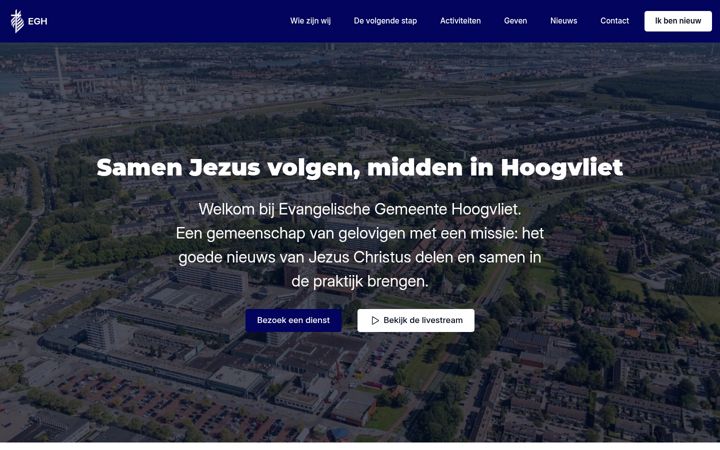 Screenshot ta' eghoogvliet.nl