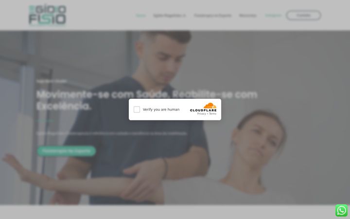 Snímek obrazovky egidiofisio.com.br