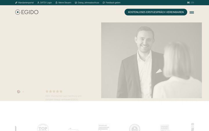 Screenshot di egido.de