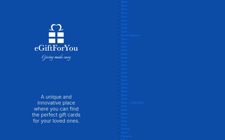 Screenshot of egiftforyou.com