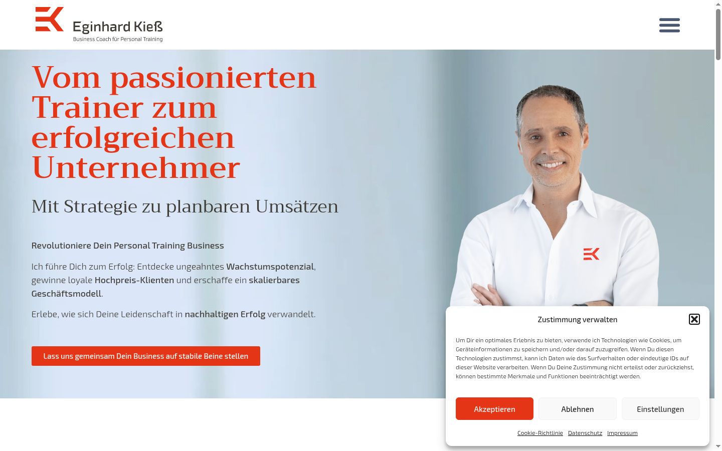 Screenshot tal-banner tal-kunsens muri qabel kwalunkwe interazzjoni