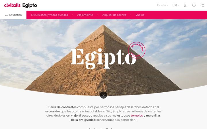 Ekrano kopija egipto.net