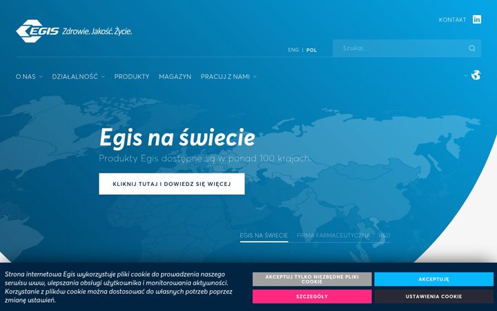 Snímek obrazovky egis.pl