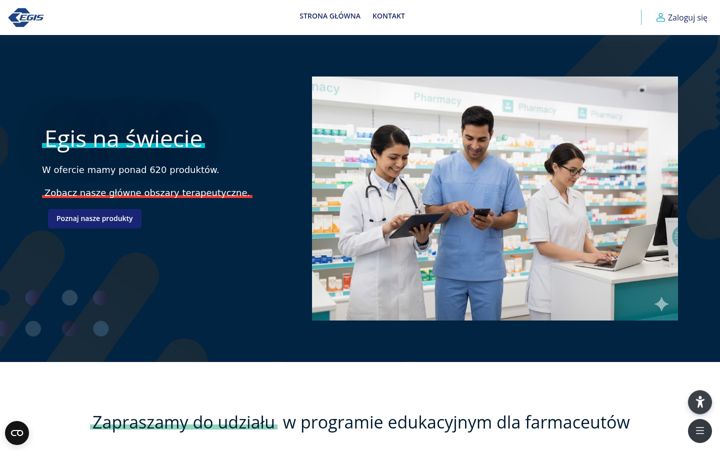 Snímek obrazovky egisdlafarmacji.pl