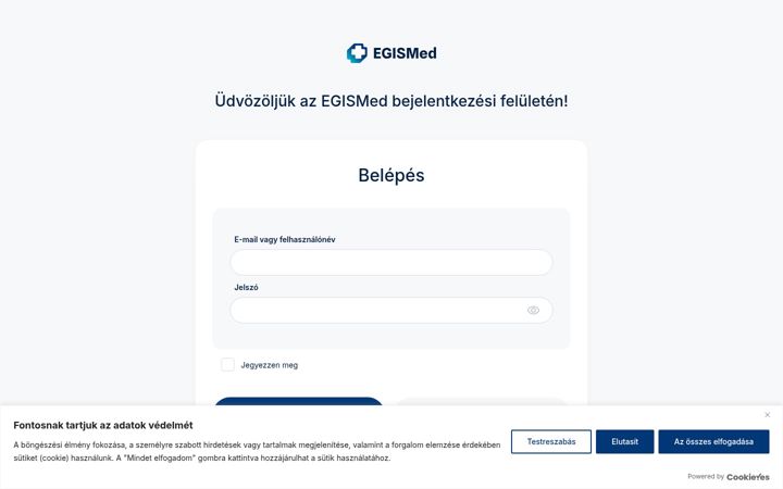 Captura de ecrã de egismed.hu