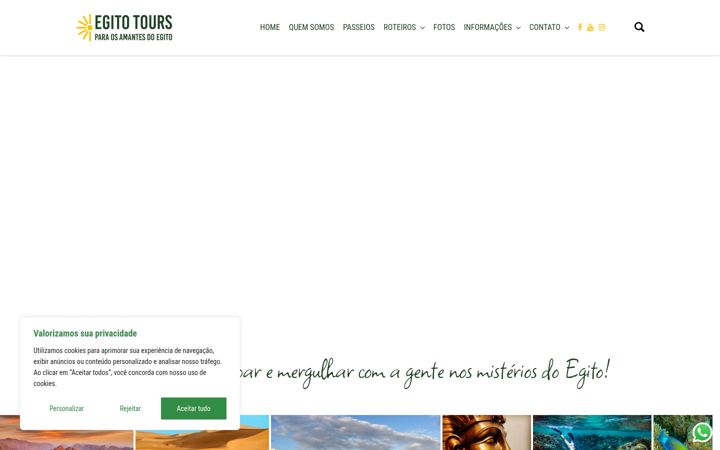 Snímek obrazovky egitotours.com.br