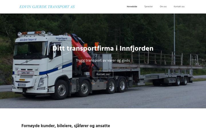 Képernyőkép: egjerde-transport.no