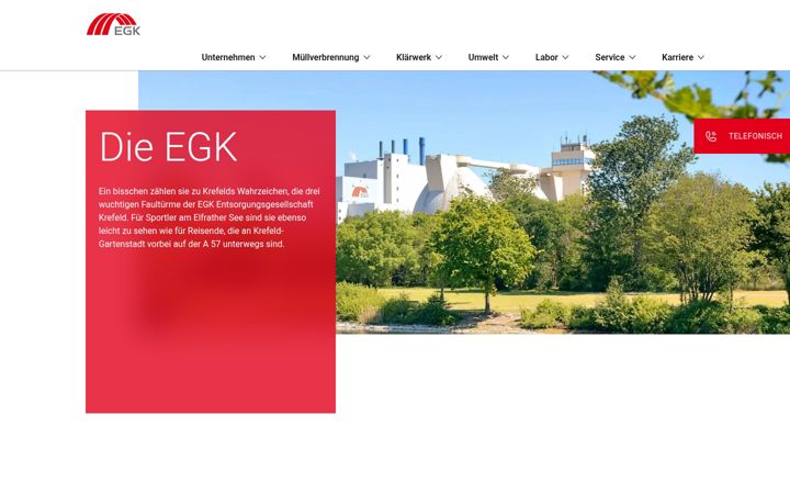 Screenshot of egk.de