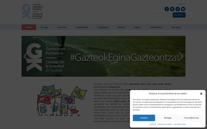 Screenshot of egk.eus