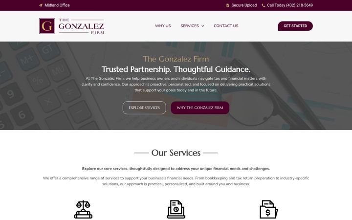 Screenshot of egkfinancial.com