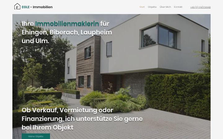 Screenshot of egle-immobilien.de
