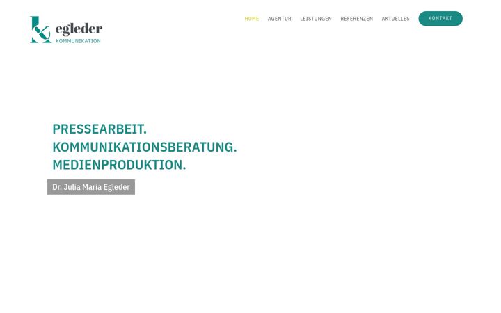 Screenshot di egleder-kommunikation.de