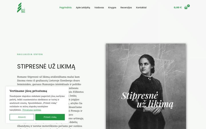 Snímek obrazovky egles-leidykla.lt