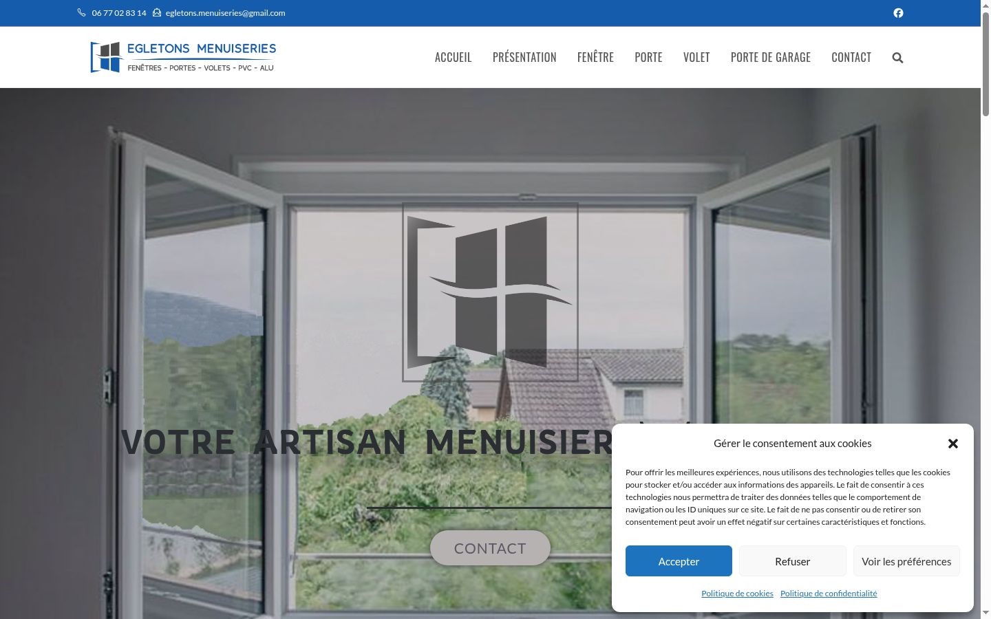 Screenshot tal-banner tal-kunsens muri qabel kwalunkwe interazzjoni