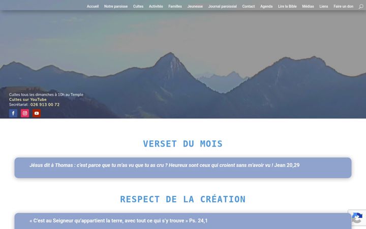 Screenshot von eglise-bulle.ch