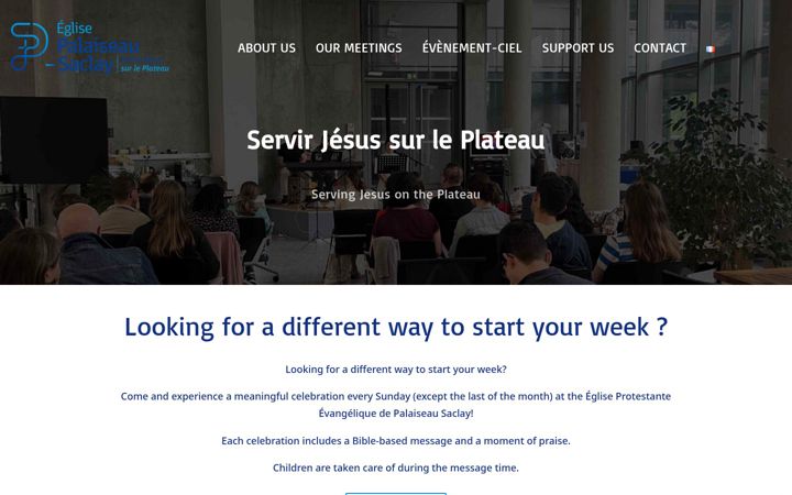 Skärmbild av eglise-palaiseau-saclay.fr