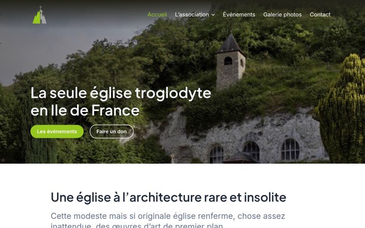 Skärmbild av eglise-troglodyte.fr