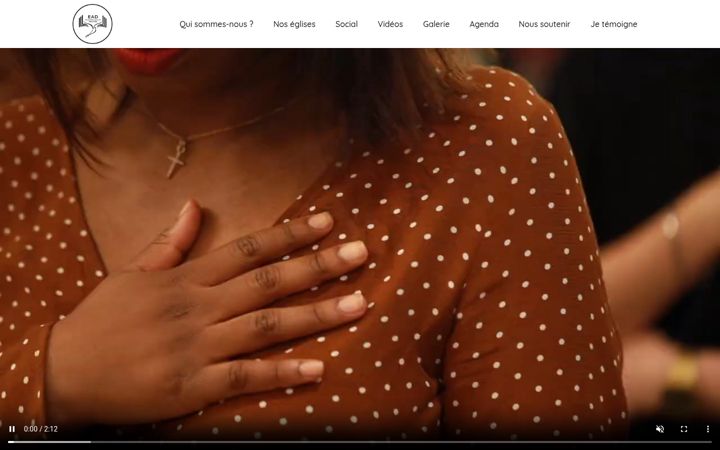 Screenshot of egliseamourdedieu.com
