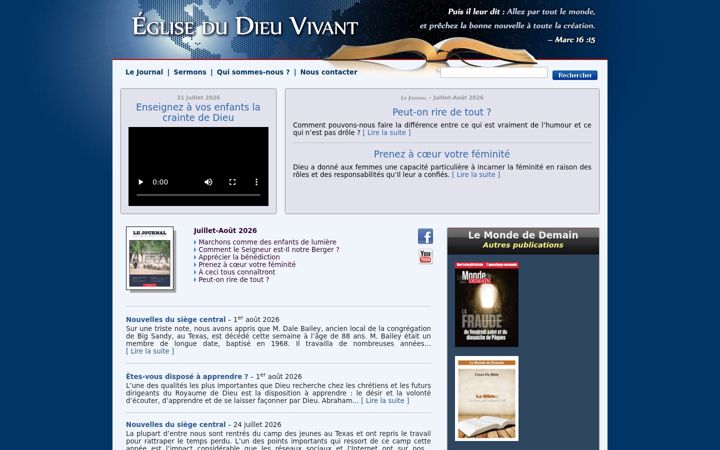 Snímek obrazovky eglisedieuvivant.org