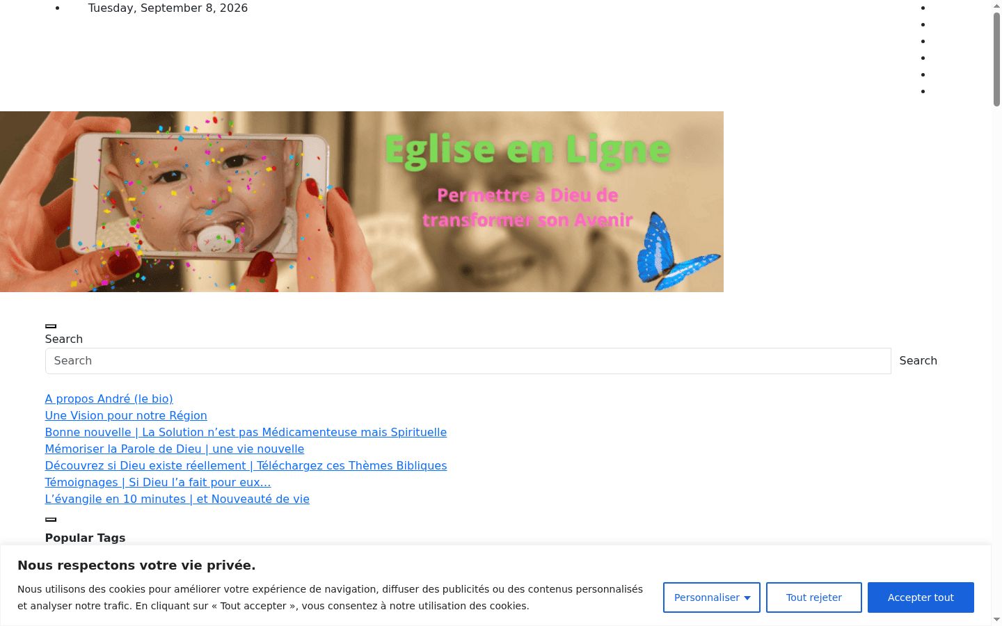 Screenshot des Einwilligungsbanners vor jeglicher Interaktion
