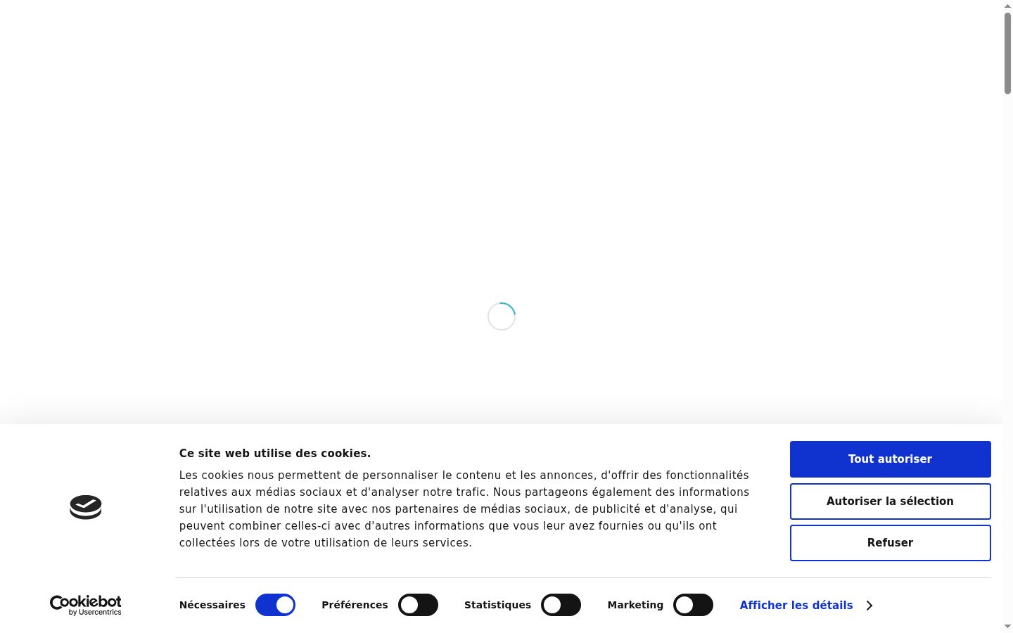 Screenshot des Einwilligungsbanners vor jeglicher Interaktion