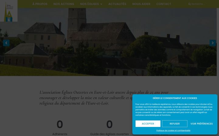 Skärmbild av eglises-ouvertes-eure-et-loir.fr