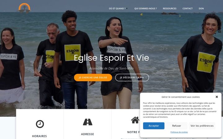 Skärmbild av eglisesaintmalo.fr